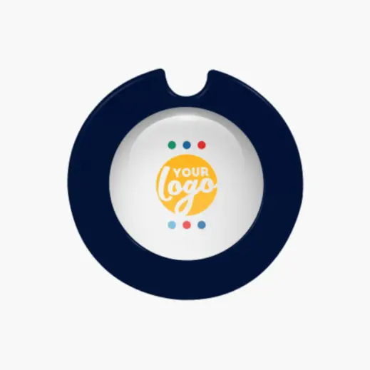 Round License Disc Holder With Sticker Navy